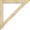 Ekena Millwork Traditional Traditional Rough Sawn Bracket w/ Offset Brace, Douglas Fir, 6"W x 40"D x 40"H BKT0604X40X40TRA01RDF - alternate 3